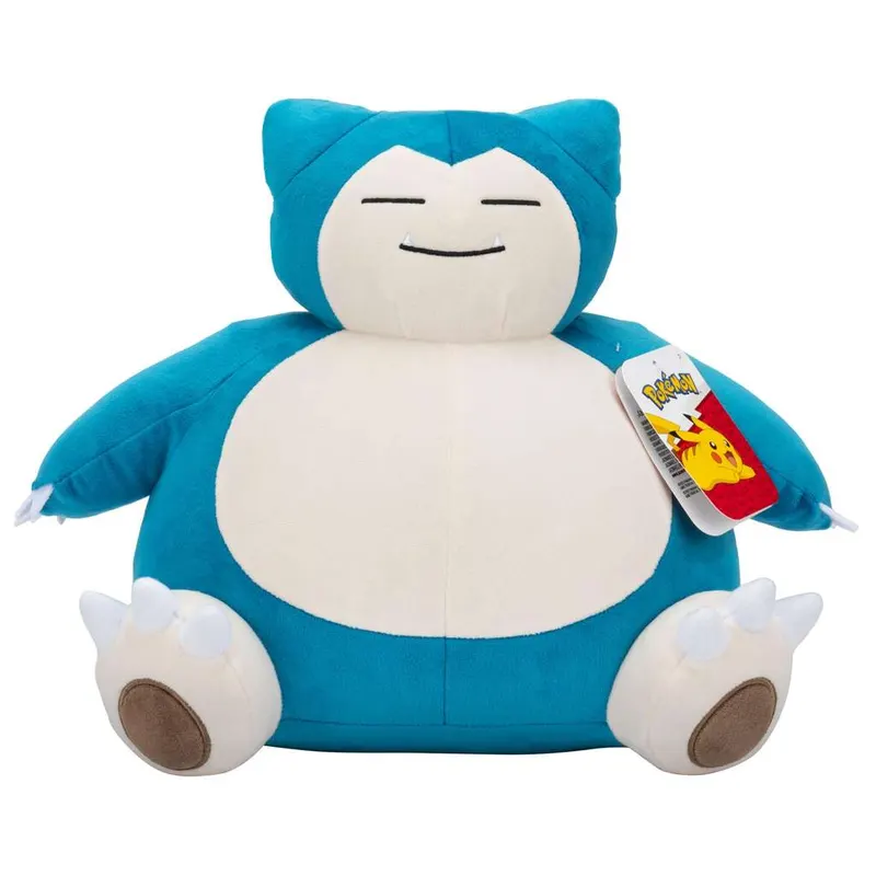 Pokemon Peluche Ronflex - Peluche Suave de 30 cm con Detalles auténticos