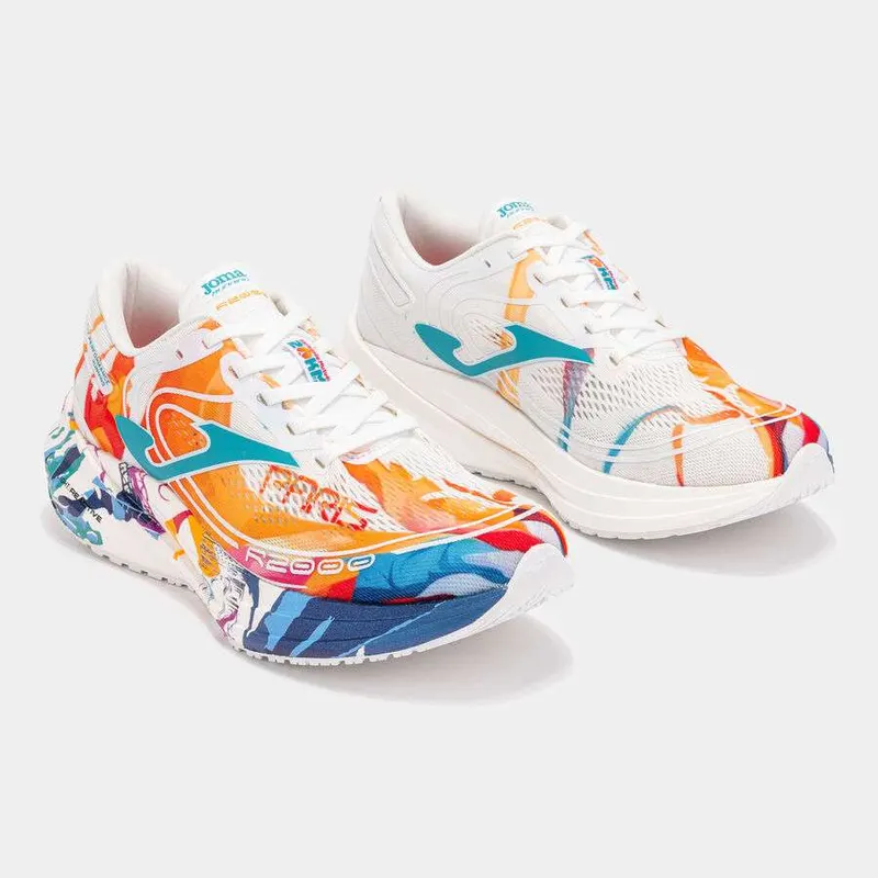 Zapatillas running R.2000 26 20km De París unisex blanco naranja