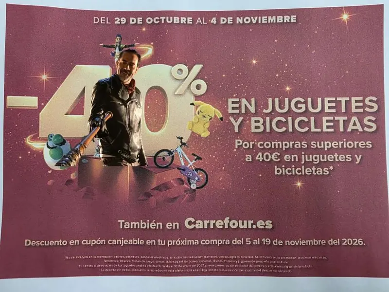 Carrefour -40% En Juguetes y Bicicletas