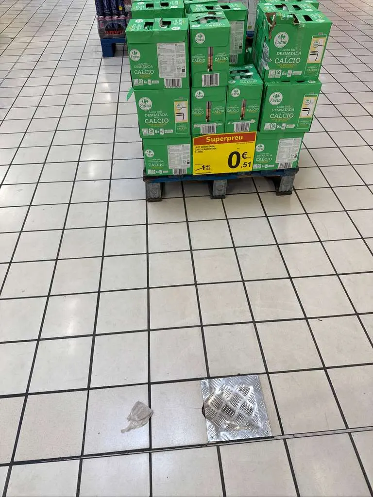 Leche desnatada calcio carrefour