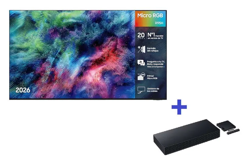 Samsung TV 65" Micro RGB R95H 4K Samsung Vision AI Smart TV (2026) + One Connect Gratis ( 200€ reembolso incluído en el precio)