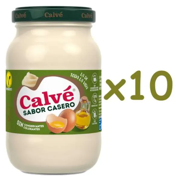 10 x Calve Salsa en tarro, Sabor Casero, 210 ml (5'35€ con más suscripciones activas, 0'59€/ud o 0'54€/ud)