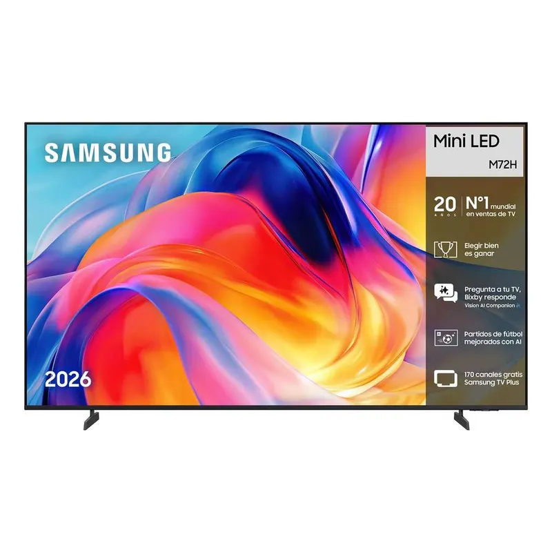 Samsung TV 55 Pulgadas Mini LED M72H 4K Smart TV con Vision AI Companion, Modo Football TV Plus, Deportes, Cine y Gaming, 2026 (Prime)