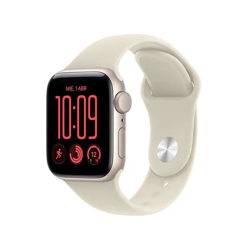 Apple Watch SE 3 GPS 40mm (Correa arena S/M y M/L, constantes vitales, sueño, frecuencia cardiaca, ciclo) - Colores Arena y Medianoche