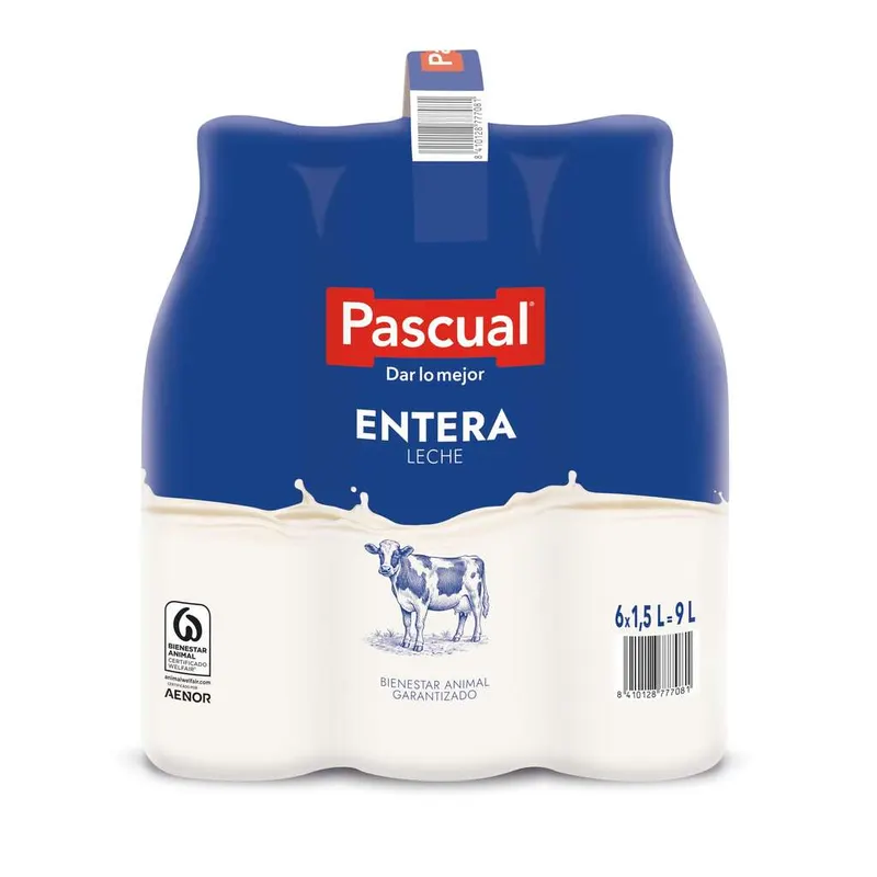 Leche Entera Pascual 6x1,5L