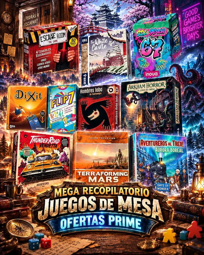 MEGA Recopilatorio de Juegos de Mesa "OFERTAS PRIME"