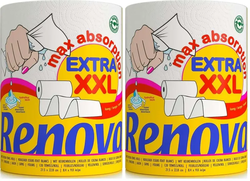 Rollo cocina XXL Renova extra absorcion 2 unidades