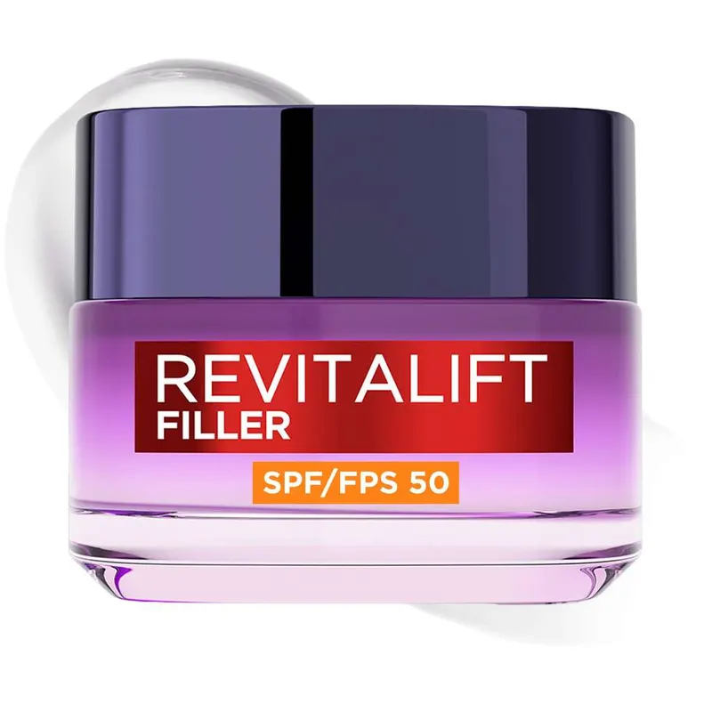 L'Oréal Paris Revitalift Filler Crema Hidratante Día Nº1 con SPF 50, 50ml