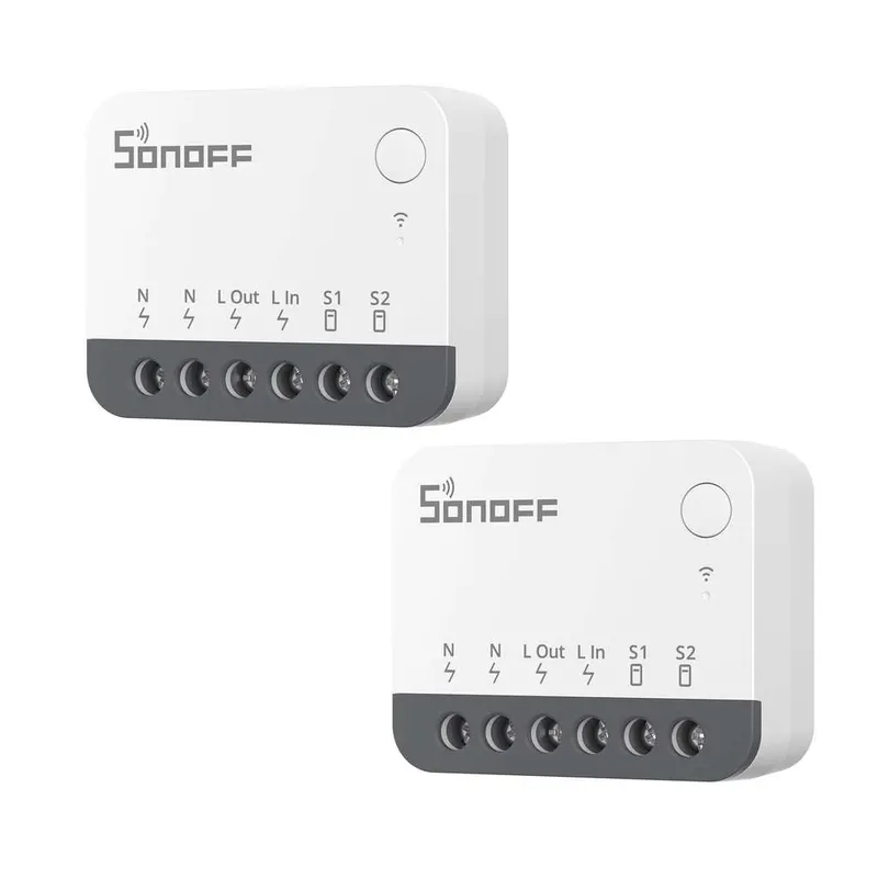 Pack 2 Interruptores SONOFF ZBMINIR2 Zigbee (Cajas estándar, Alexa/Google Home, control por voz, requiere hub, en Amazon ES)