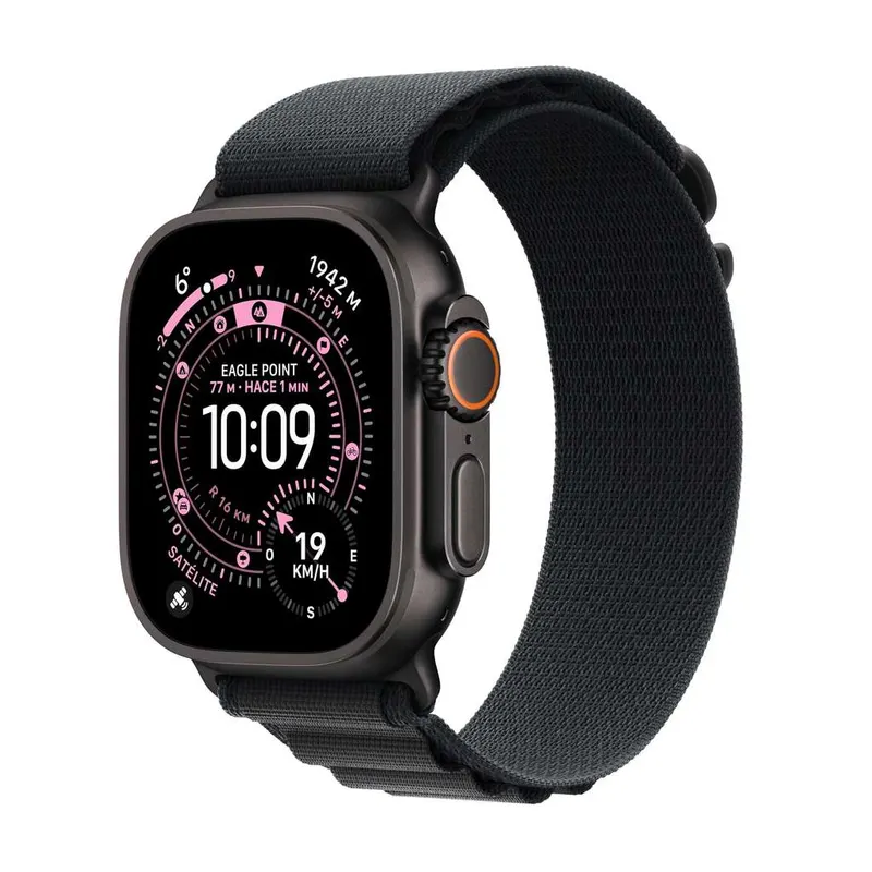 Apple Watch Ultra 3 GPS+Cellular 49mm Titanio (Correa Loop Alpine negra L, running y multideporte, salud avanzada, en Amazon España)