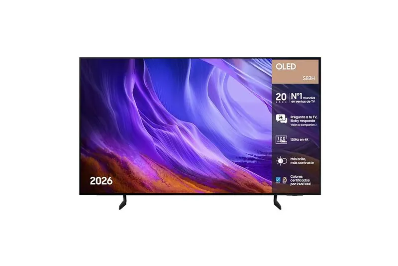 Samsung TV 65" OLED S83H 4K Samsung Vision AI Smart TV (2026) ( reembolso 100€ incluído en el precio final) / en 77" a 1329€