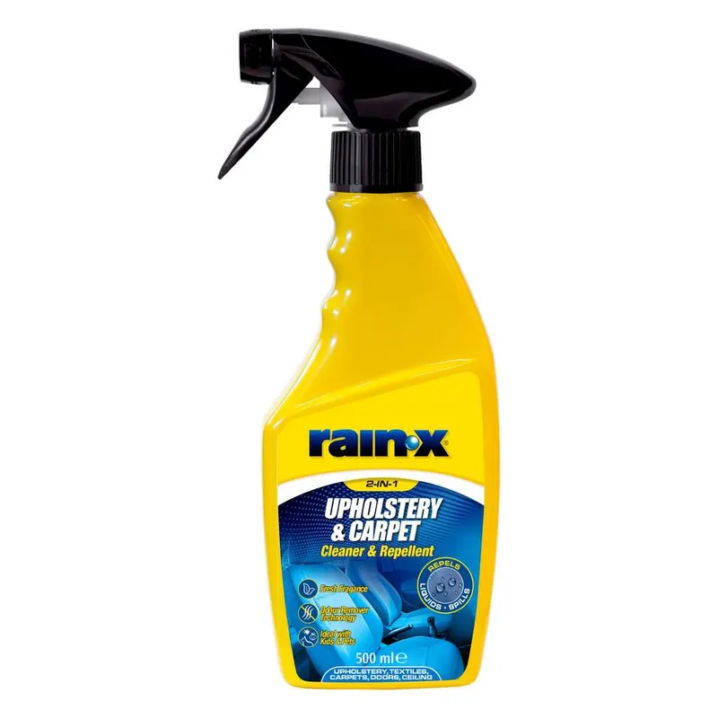 Rain-X Limpia Tapicerías Coche - Limpia y Repele Líquidos y Manchas -500ml Elimina Suciedad, Olores y Manchas