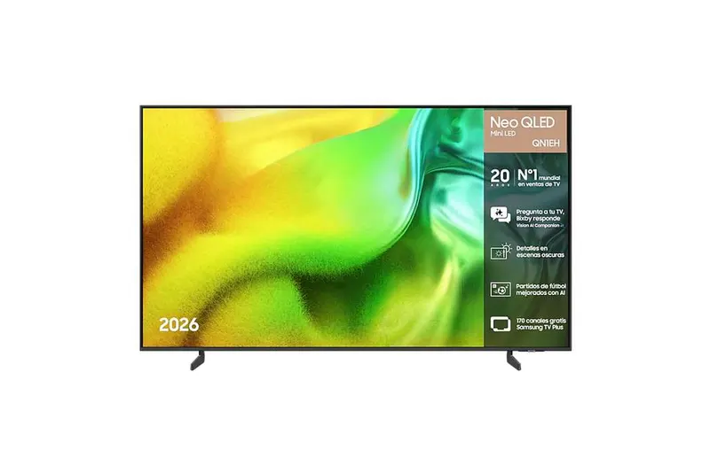 TV 55" Samsung Neo QLED QN1EH 4K 2026: Quantum Mini LED, NQ4 AI Processor, DLG 120Hz [65" por 543€]