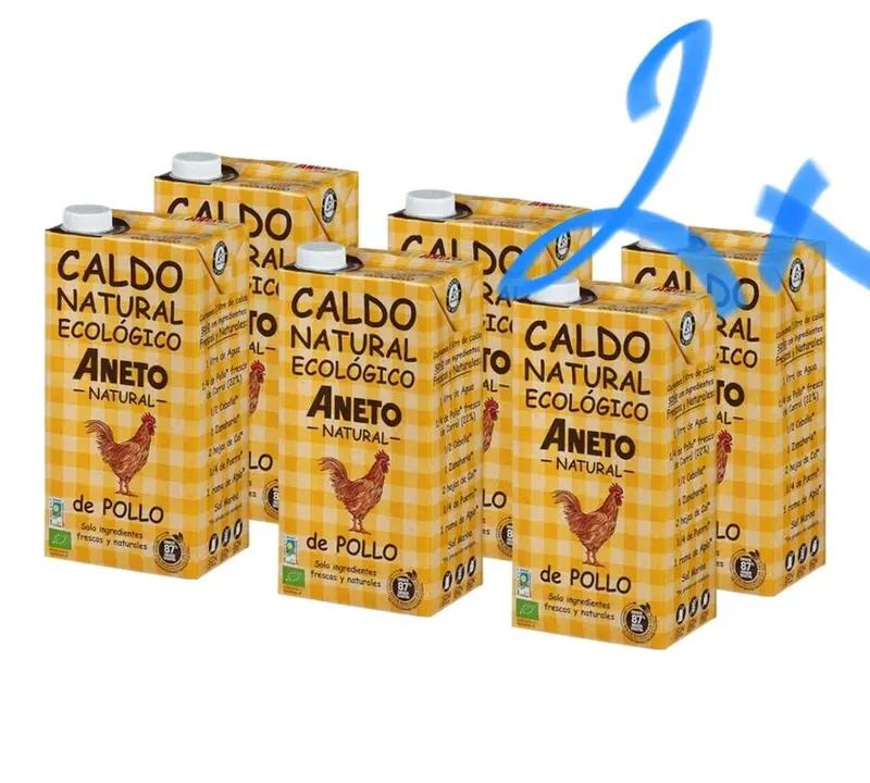 12 LITROS Aneto 100% Natural - Caldo de Pollo Ecológico