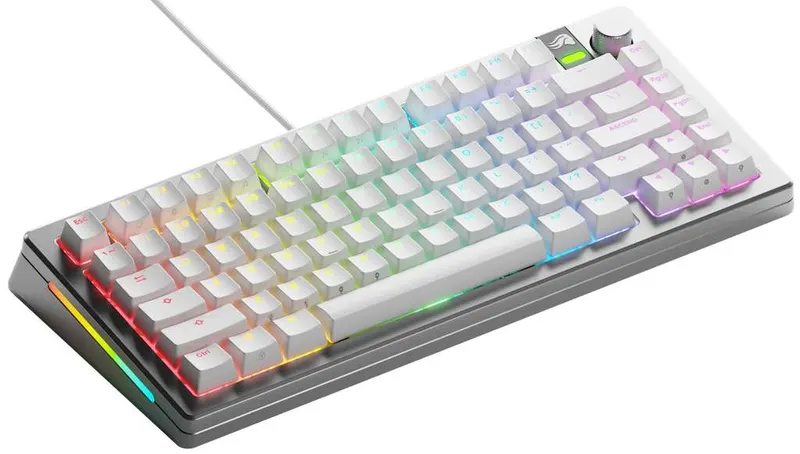 Teclado Mecánico Custom 75% Glorious GMMK 3 Pro - Hot-Swap, Chasis Aluminio CNC, Rueda Giratoria, QMK/VIA (US)