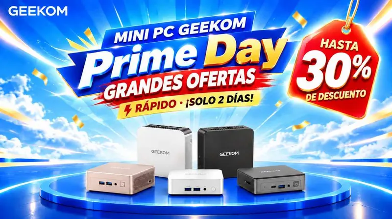Oferta flash de GEEKOM Mini PC por los Prime Day con Ryzen 7 8745HS con Windows 11 pro, 1TB SSD y otras opciones
