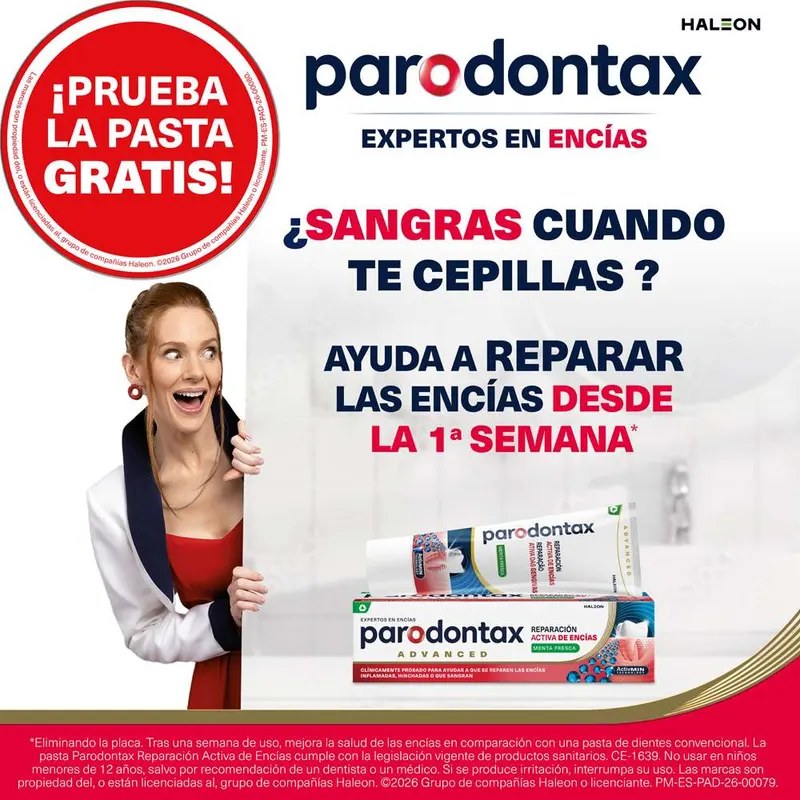 Parodontax Reparación Activa de Encías GRATIS (Reembolso hasta 5,50€)