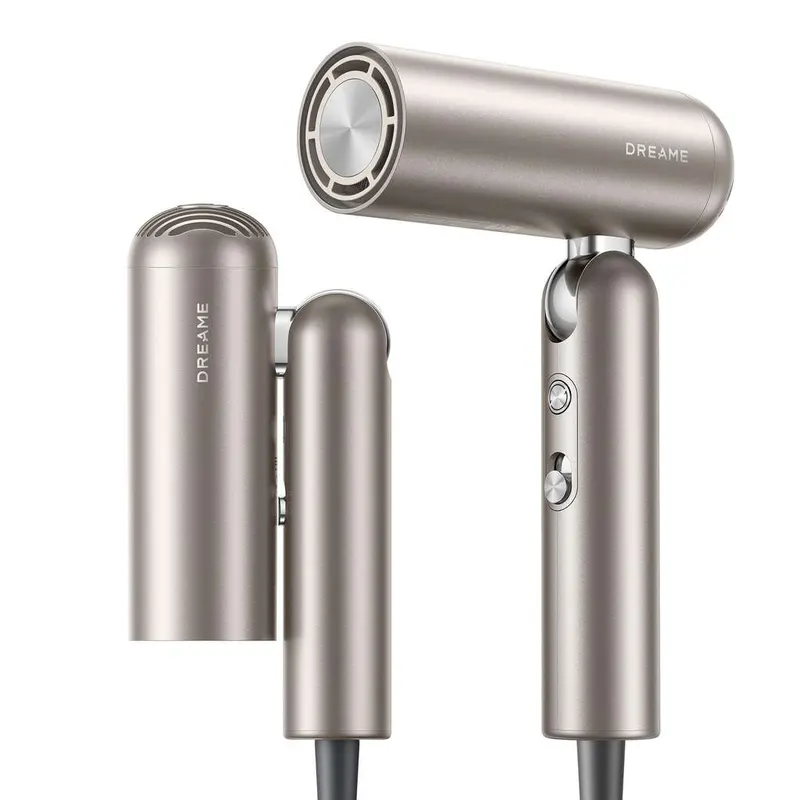 DREAME Pocket Pro Secador de Pelo de Alta Velocidad Plegable en 3 Peso 300 g Motor de 110.000 rpm 300 Millones de Iones (Reaco Como Nuevo)