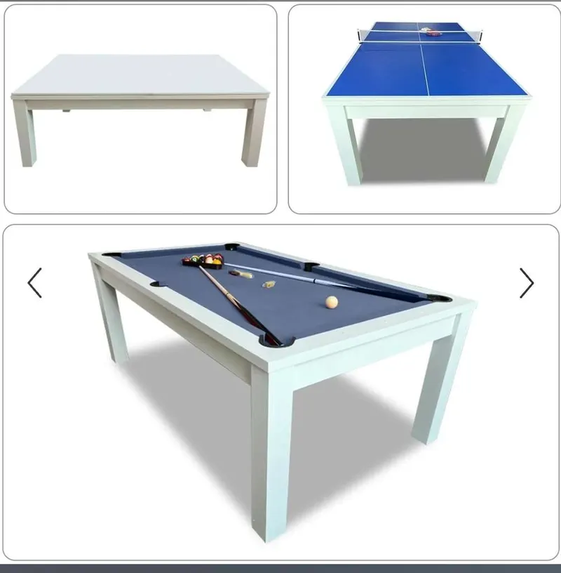Mesa de billar Transformable | Tablero de comedor | Ping Pong