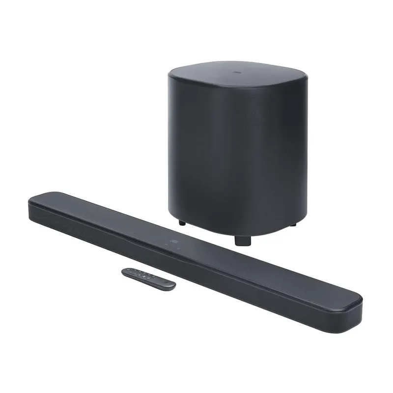 Barra de sonido JBL Bar 500 MK2, Bluetooth 5.1 para TV, color negro. Subwoofer de 10", sonido envolvente Dolby Atmos, HDMI eARC, Wi-Fi,