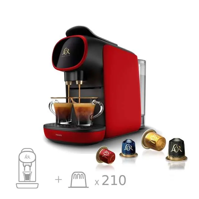 Cafetera + 210 cápsulas de café - l'or barista sublime rossa