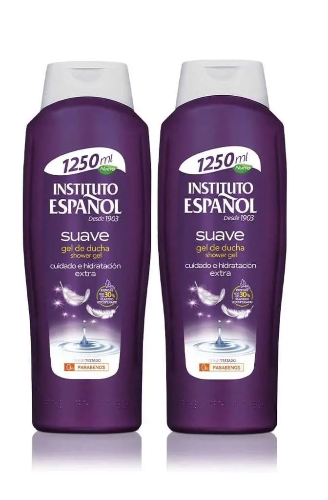 2 x Gel Suave Instituto Español 1250 ml [Si compras 4 cada unidad sale a 1,74€]