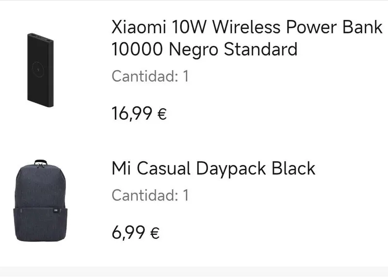 Powerbank Xiaomi 10000mah con carga inalámbrica + Mochila Xiaomi Mi Casual Daypack. Envío gratis