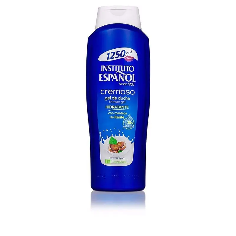 2 unidades Instituto Español Gel de Baño Cremoso con Manteca de Karité 1250 Ml