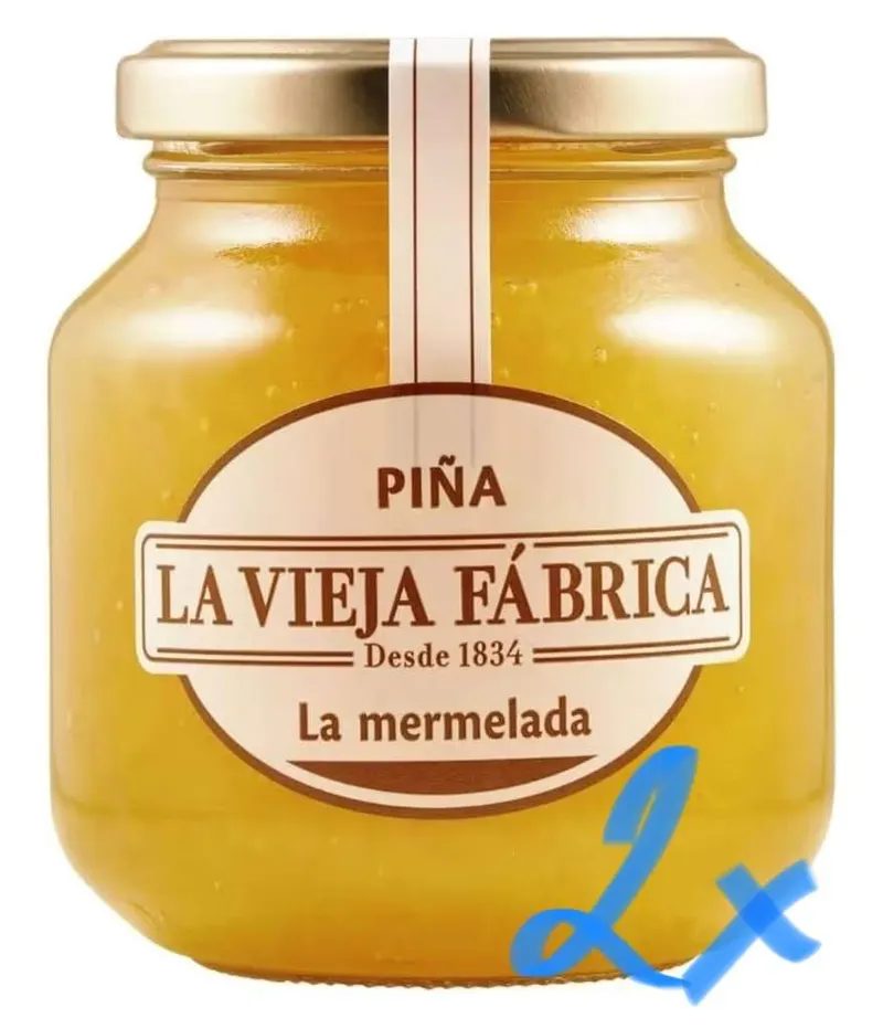 2 x La Vieja Fábrica | Mermelada de piña TRADICIONAL | 350g (4 x 7,17€)