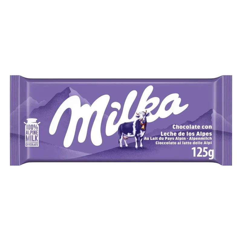 Milka 125gr. 9uds x 1€ Tableta de Chocolate con Leche