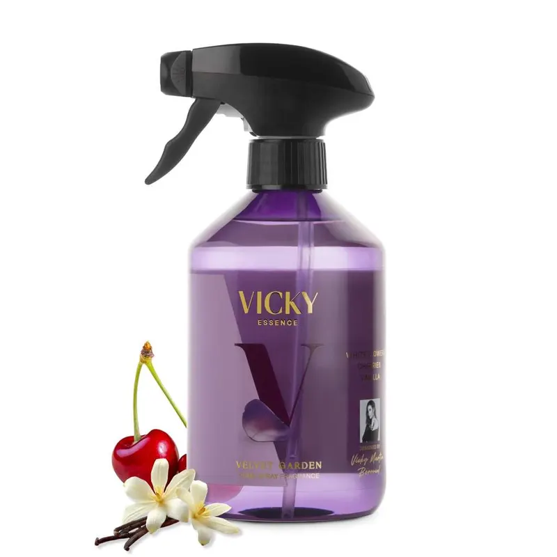 Ambientador perfumado VICKY ESSENCE con flores blancas, cereza y vainilla