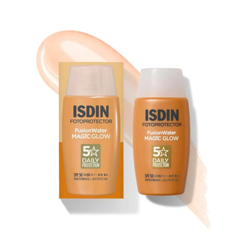 ISDIN Fusion Water MAGIC Glow SPF 50 50ML- Protector solar facial