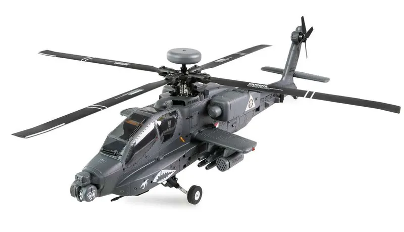 Amewi Apache AH-64D CP Helicóptero 6G/3D GPS RTF RC teledirigido