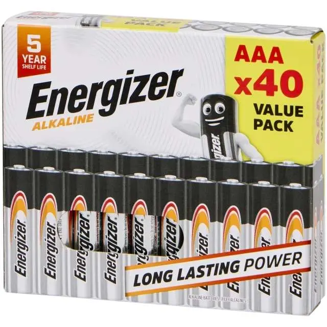 Pilas Energizer AAA 40 unidades