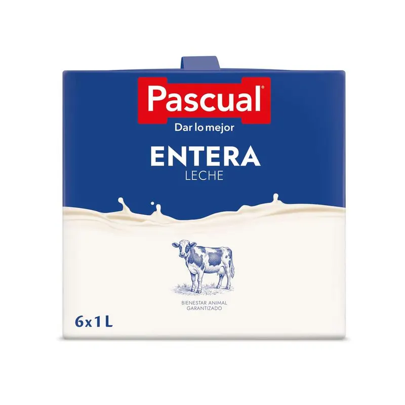 Leche Pascual Entera (4 Packs de 6x1 litro) [0,88€/litro]