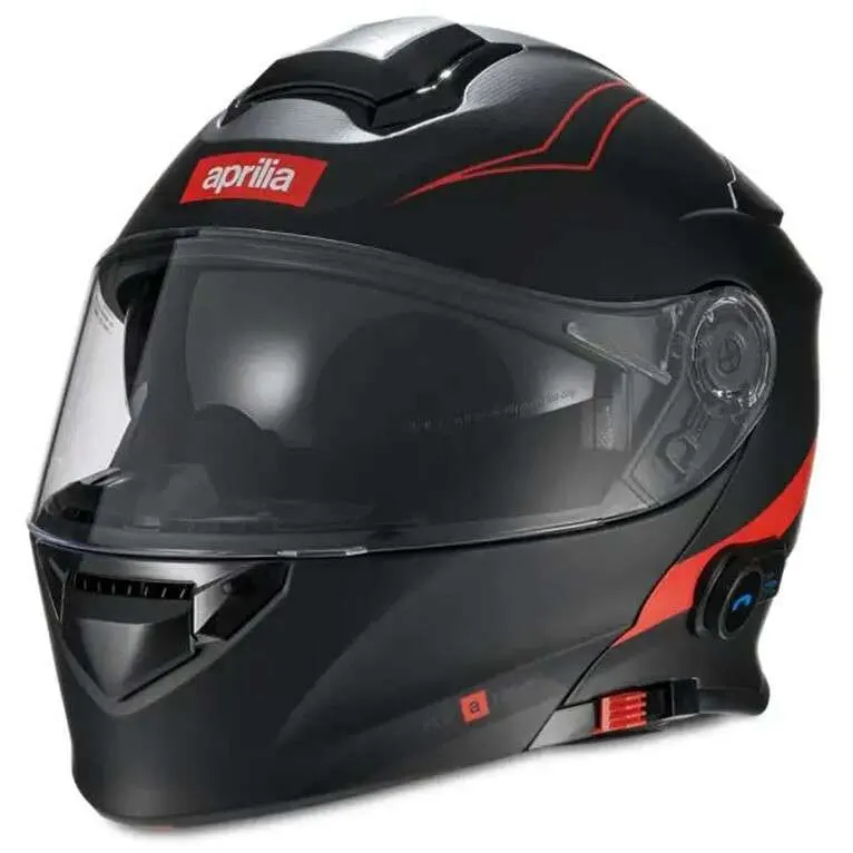 Casco de moto Aprilia Modular BT Matt Black Modular Motorcycle Helmet with Integrated Bluetooth