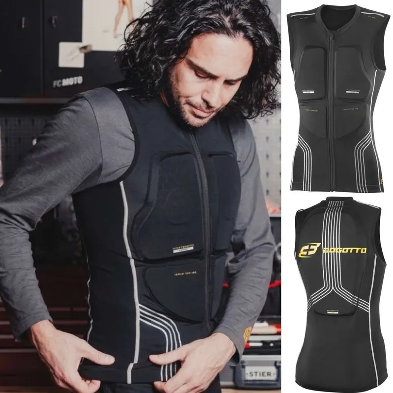 Chaleco ajustado con protecciones para moto BOGOTTO PRO-RXV | Espalda Nivel 2 + Pectoral Nivel 1 | Tallas de S a 2XL