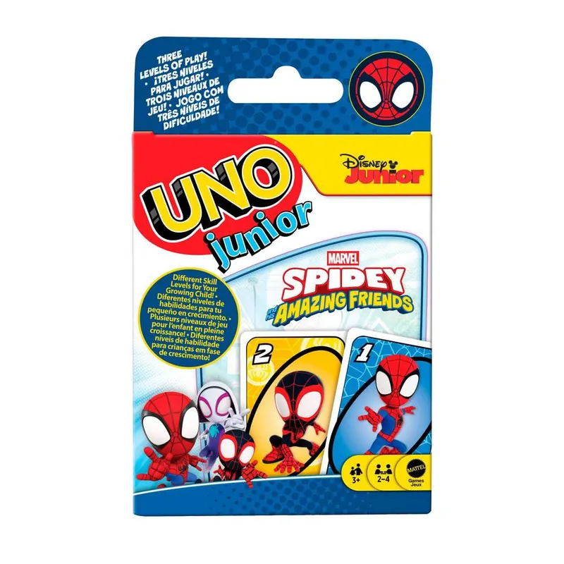 Mattel Games UNO Junior Marvel Spidey y Sus increíbles Amigos