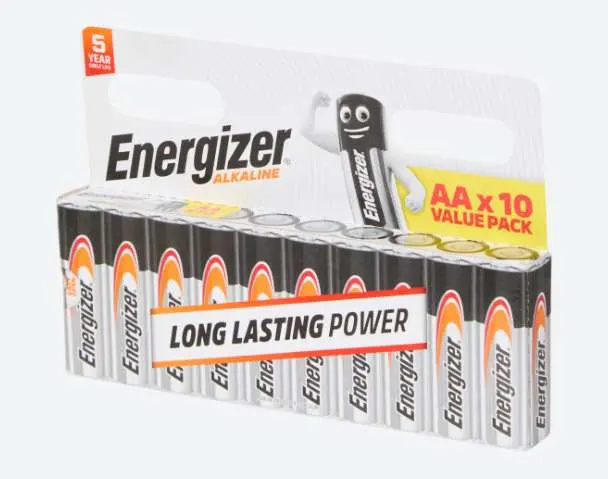 10ud Pilas alcalinas Energizer AA/ tambien AAA